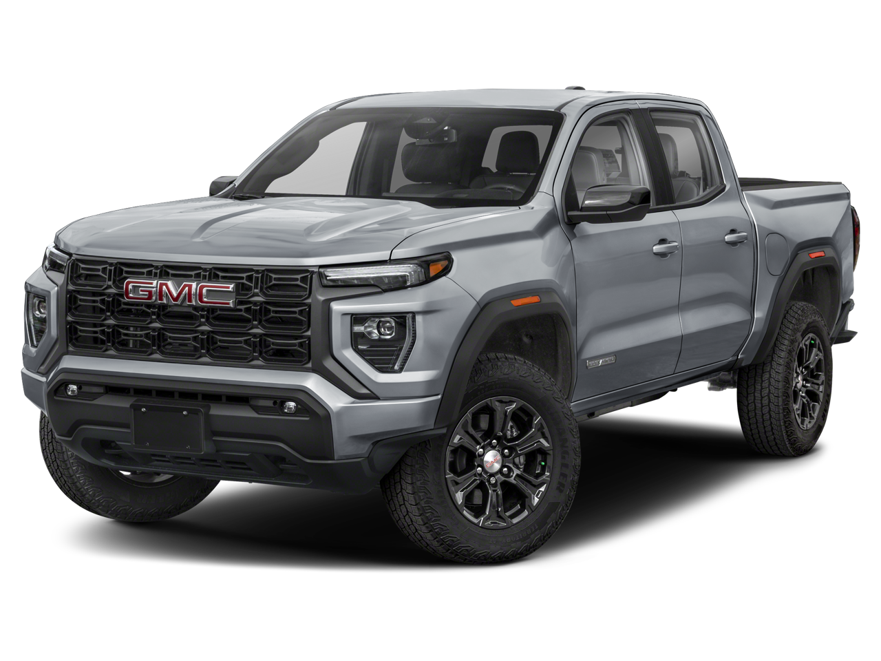 2025 GMC Canyon Elevation in Sterling Metallic — front three-quarter view