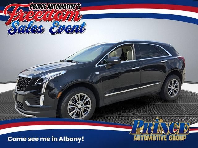 2021 Cadillac XT5 FWD Premium Luxury in Stellar Black Metallic — front three-quarter view
