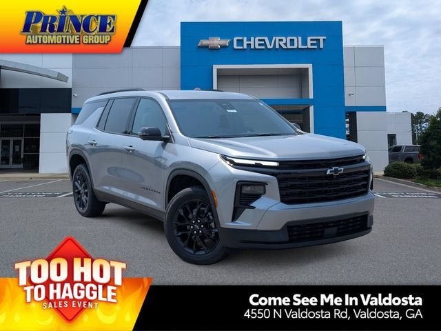 2026 Chevrolet Traverse LT in Sterling Gray Metallic — front three-quarter view