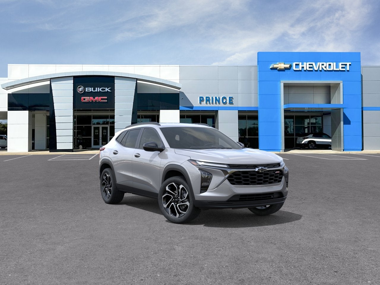 2026 Chevrolet Trax 2RS in Sterling Gray Metallic — front three-quarter view